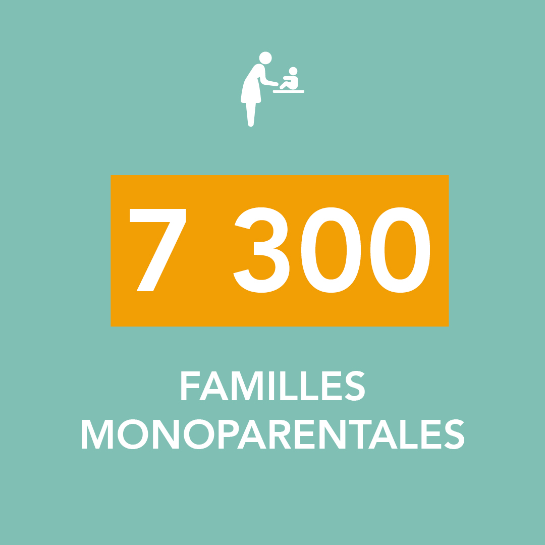 7300 familles monoparentales